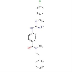 434946-51-7  Benzamide,4-[[4-(4-chlorophenyl)-2-pyrimidinyl]amino]-N-methyl-N-(2-phenylethyl)-