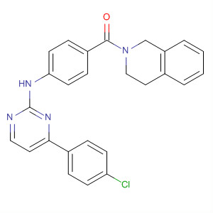 434946-53-9  Isoquinoline,2-[4-[[4-(4-chlorophenyl)-2-pyrimidinyl]amino]benzoyl]-1,2,3,4-tetrahydro-