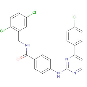 434946-59-5  Benzamide,4-[[4-(4-chlorophenyl)-2-pyrimidinyl]amino]-N-[(2,5-dichlorophenyl)methyl]-