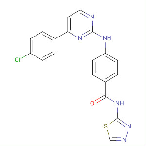 434946-68-6  Benzamide,4-[[4-(4-chlorophenyl)-2-pyrimidinyl]amino]-N-1,3,4-thiadiazol-2-yl-