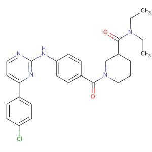 434946-78-8  3-Piperidinecarboxamide,1-[4-[[4-(4-chlorophenyl)-2-pyrimidinyl]amino]benzoyl]-N,N-diethyl-