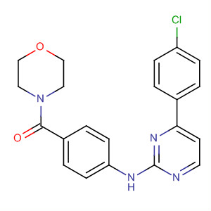 434946-80-2  Morpholine, 4-[4-[[4-(4-chlorophenyl)-2-pyrimidinyl]amino]benzoyl]-