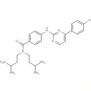 434946-92-6  Benzamide,4-[[4-(4-chlorophenyl)-2-pyrimidinyl]amino]-N,N-bis(3-methylbutyl)-