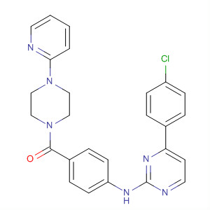 434946-94-8  Piperazine,1-[4-[[4-(4-chlorophenyl)-2-pyrimidinyl]amino]benzoyl]-4-(2-pyridinyl)-