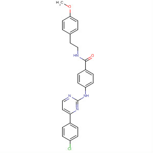 434947-01-0  Benzamide,4-[[4-(4-chlorophenyl)-2-pyrimidinyl]amino]-N-[2-(4-methoxyphenyl)ethyl]-