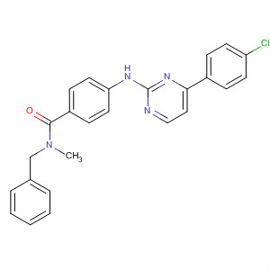 434947-03-2  Benzamide,4-[[4-(4-chlorophenyl)-2-pyrimidinyl]amino]-N-methyl-N-(phenylmethyl)-