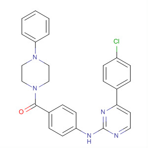 434947-05-4  Piperazine,1-[4-[[4-(4-chlorophenyl)-2-pyrimidinyl]amino]benzoyl]-4-phenyl-