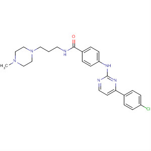 434947-17-8  Benzamide,4-[[4-(4-chlorophenyl)-2-pyrimidinyl]amino]-N-[3-(4-methyl-1-piperazinyl)propyl]-