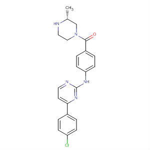 434947-31-6  Piperazine,1-[4-[[4-(4-chlorophenyl)-2-pyrimidinyl]amino]benzoyl]-3-methyl-, (3R)-