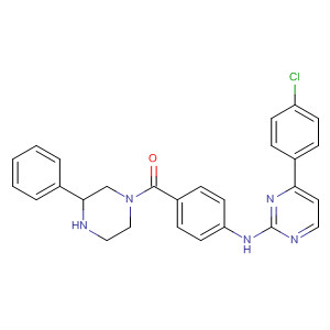 434947-42-9  Piperazine,1-[4-[[4-(4-chlorophenyl)-2-pyrimidinyl]amino]benzoyl]-3-phenyl-