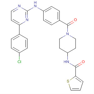 434947-76-9  2-Thiophenecarboxamide,N-[1-[4-[[4-(4-chlorophenyl)-2-pyrimidinyl]amino]benzoyl]-4-piperidinyl]-