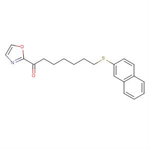 436150-88-8  1-Heptanone, 7-(2-naphthalenylthio)-1-(2-oxazolyl)-