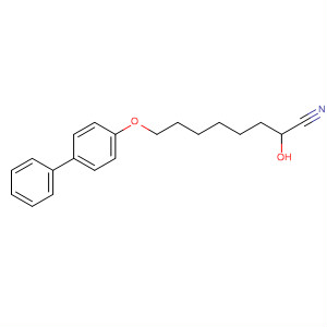 436151-05-2  Octanenitrile, 8-([1,1'-biphenyl]-4-yloxy)-2-hydroxy-