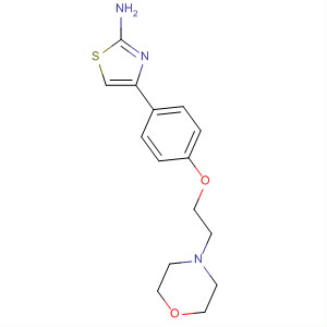 436152-16-8  2-Thiazolamine, 4-[4-[2-(4-morpholinyl)ethoxy]phenyl]-