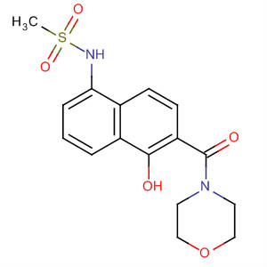 436848-29-2  Morpholine,4-[[1-hydroxy-5-[(methylsulfonyl)amino]-2-naphthalenyl]carbonyl]-