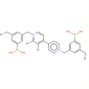 436853-50-8  4,4'-Bipyridinium, 1,1'-bis[[3-borono-5-(bromomethyl)phenyl]methyl]-,dibromide