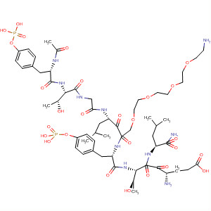437655-99-7  L-Leucinamide,N-acetyl-O-phosphono-L-tyrosyl-L-threonylglycyl-L-leucyl-14-amino-3,6,9,12-tetraoxatetradecanoyl-O-phosphono-L-tyrosyl-L-a-glutamyl-L-threonyl-