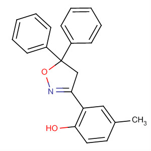 438211-02-0  Phenol, 2-(4,5-dihydro-5,5-diphenyl-3-isoxazolyl)-4-methyl-