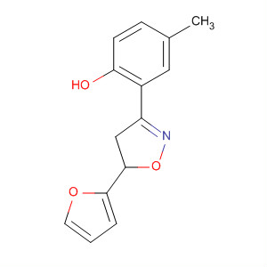 438211-03-1  Phenol, 2-[5-(2-furanyl)-4,5-dihydro-3-isoxazolyl]-4-methyl-