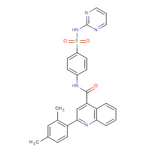 438474-46-5  4-Quinolinecarboxamide,2-(2,4-dimethylphenyl)-N-[4-[(2-pyrimidinylamino)sulfonyl]phenyl]-