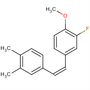 438534-38-4  Benzene, 4-[(1Z)-2-(3,4-dimethylphenyl)ethenyl]-2-fluoro-1-methoxy-