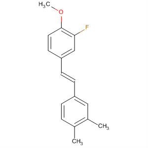 438534-39-5  Benzene, 4-[(1E)-2-(3,4-dimethylphenyl)ethenyl]-2-fluoro-1-methoxy-