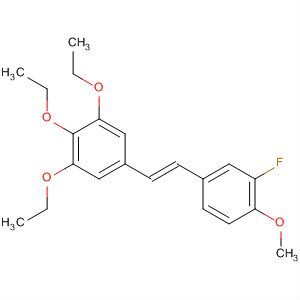 438534-60-2  Benzene, 1,2,3-triethoxy-5-[(1E)-2-(3-fluoro-4-methoxyphenyl)ethenyl]-