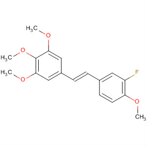 438534-63-5  Benzene, 5-[(1E)-2-(3-fluoro-4-methoxyphenyl)ethenyl]-1,2,3-trimethoxy-