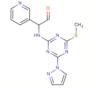 438582-53-7  Pyrazolo[1,5-a]-1,3,5-triazine-8-carboxaldehyde,2-(methylthio)-4-[(3-pyridinylmethyl)amino]-