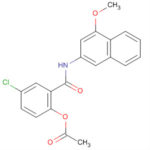 439144-05-5  Benzamide, 2-(acetyloxy)-5-chloro-N-(4-methoxy-2-naphthalenyl)-