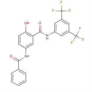 439144-55-5  Benzamide,5-(benzoylamino)-N-[3,5-bis(trifluoromethyl)phenyl]-2-hydroxy-