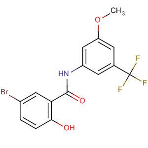 439144-86-2  Benzamide,5-bromo-2-hydroxy-N-[3-methoxy-5-(trifluoromethyl)phenyl]-
