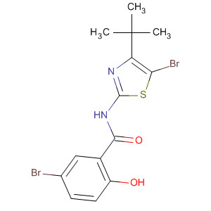 439145-34-3  Benzamide,5-bromo-N-[5-bromo-4-(1,1-dimethylethyl)-2-thiazolyl]-2-hydroxy-