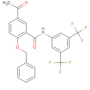 439145-80-9  Benzamide,5-acetyl-N-[3,5-bis(trifluoromethyl)phenyl]-2-(phenylmethoxy)-