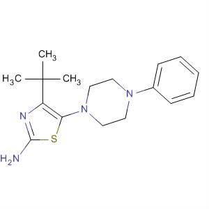 439146-11-9  2-Thiazolamine, 4-(1,1-dimethylethyl)-5-(4-phenyl-1-piperazinyl)-