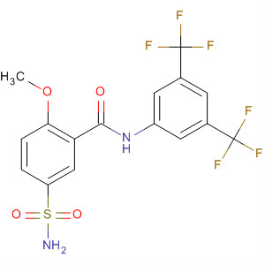 439146-22-2  Benzamide,5-(aminosulfonyl)-N-[3,5-bis(trifluoromethyl)phenyl]-2-methoxy-