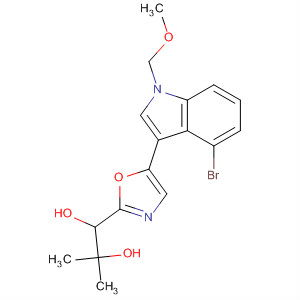 439584-59-5  1,2-Propanediol,1-[5-[4-bromo-1-(methoxymethyl)-1H-indol-3-yl]-2-oxazolyl]-2-methyl-