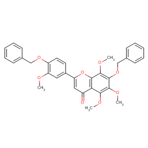 4396-78-5  4H-1-Benzopyran-4-one,5,6,8-trimethoxy-2-[3-methoxy-4-(phenylmethoxy)phenyl]-7-(phenylmethoxy)-