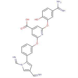 439801-23-7  4-Pyridinecarboxylic acid,2-[5-(aminoiminomethyl)-2-hydroxyphenoxy]-6-[3-(1,4-dimethyl-1H-imidazol-2-yl)phenoxy]-