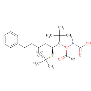 439943-41-6  Carbamic acid,[(1R,2S)-1-(1,1-dimethylethyl)-2-[(1,1-dimethylethyl)thio]-4-methylpentyl]-, phenylmethyl ester