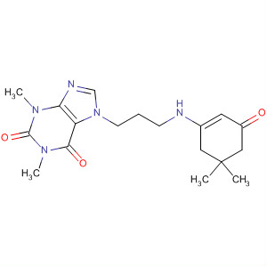 440111-48-8  1H-Purine-2,6-dione,7-[3-[(5,5-dimethyl-3-oxo-1-cyclohexen-1-yl)amino]propyl]-3,7-dihydro-1,3-dimethyl-