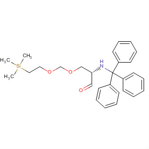 440320-90-1  Propanal,3-[[2-(trimethylsilyl)ethoxy]methoxy]-2-[(triphenylmethyl)amino]-, (2S)-