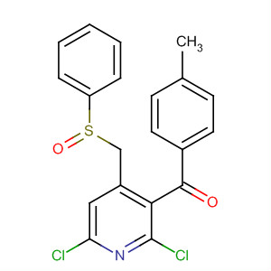 441052-94-4  Methanone,[2,6-dichloro-4-[(phenylsulfinyl)methyl]-3-pyridinyl](4-methylphenyl)-