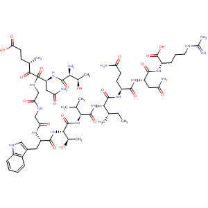441289-03-8  L-Arginine,L-threonyl-L-a-glutamyl-L-asparaginylglycylglycyl-L-tryptophyl-L-threonyl-L-valyl-L-isoleucyl-L-glutaminyl-L-asparaginyl-