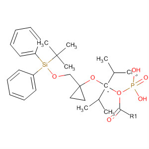 441784-84-5  Phosphonic acid,[[[1-[[[(1,1-dimethylethyl)diphenylsilyl]oxy]methyl]cyclopropyl]oxy]methyl]-,bis(1-methylethyl) ester