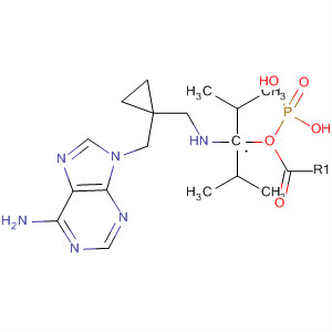 441785-00-8  Phosphonic acid,[[[1-[(6-amino-9H-purin-9-yl)methyl]cyclopropyl]methylamino]methyl]-,bis(1-methylethyl) ester