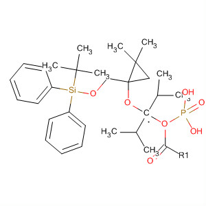 441785-13-3  Phosphonic acid,[[[1-[[[(1,1-dimethylethyl)diphenylsilyl]oxy]methyl]-2,2-dimethylcyclopropyl]oxy]methyl]-, bis(1-methylethyl) ester