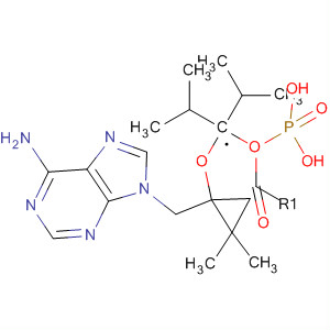 441785-15-5  Phosphonic acid,[[[1-[(6-amino-9H-purin-9-yl)methyl]-2,2-dimethylcyclopropyl]oxy]methyl]-, bis(1-methylethyl) ester