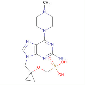 441785-47-3  Phosphonic acid,[[[1-[[2-amino-6-(4-methyl-1-piperazinyl)-9H-purin-9-yl]methyl]cyclopropyl]oxy]methyl]-
