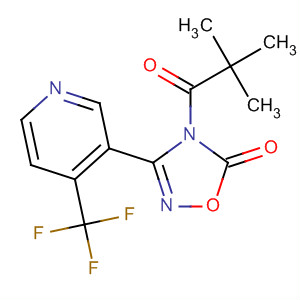 442514-55-8  1,2,4-Oxadiazol-5(4H)-one,4-(2,2-dimethyl-1-oxopropyl)-3-[4-(trifluoromethyl)-3-pyridinyl]-